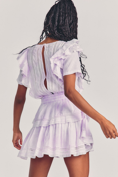 Mini Dress with Back Hook and Eye Closures