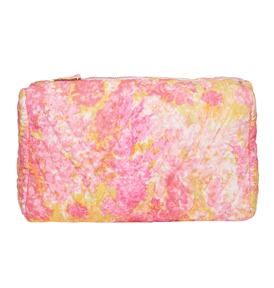 Pink Clutch Bag in Watercolour Floral Print