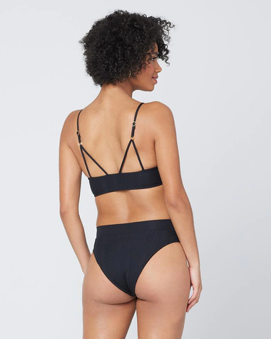 Black Bikini Bottoms with Bitsy Coverage