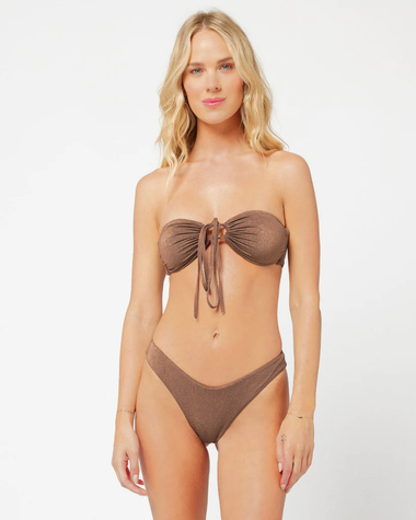 Shimmer Dawn Bikini Top Cafe - Bikini Top