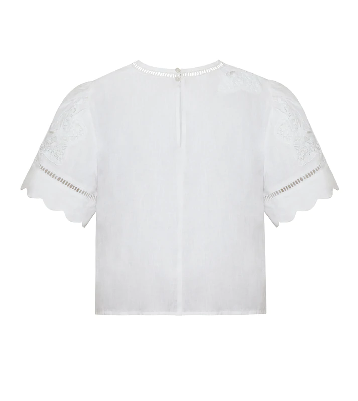 Hana Linen Top Salt