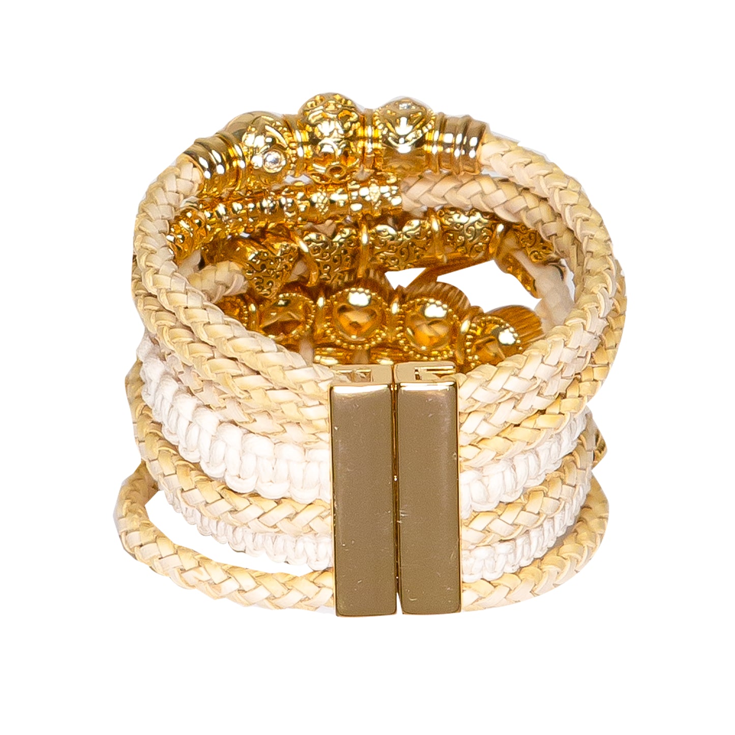 Gold Set Mint Starfish Bracelet