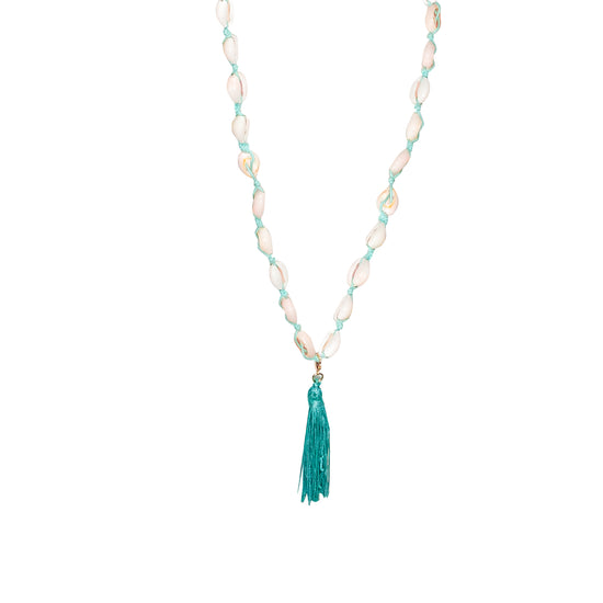Shell Long Necklace Mint