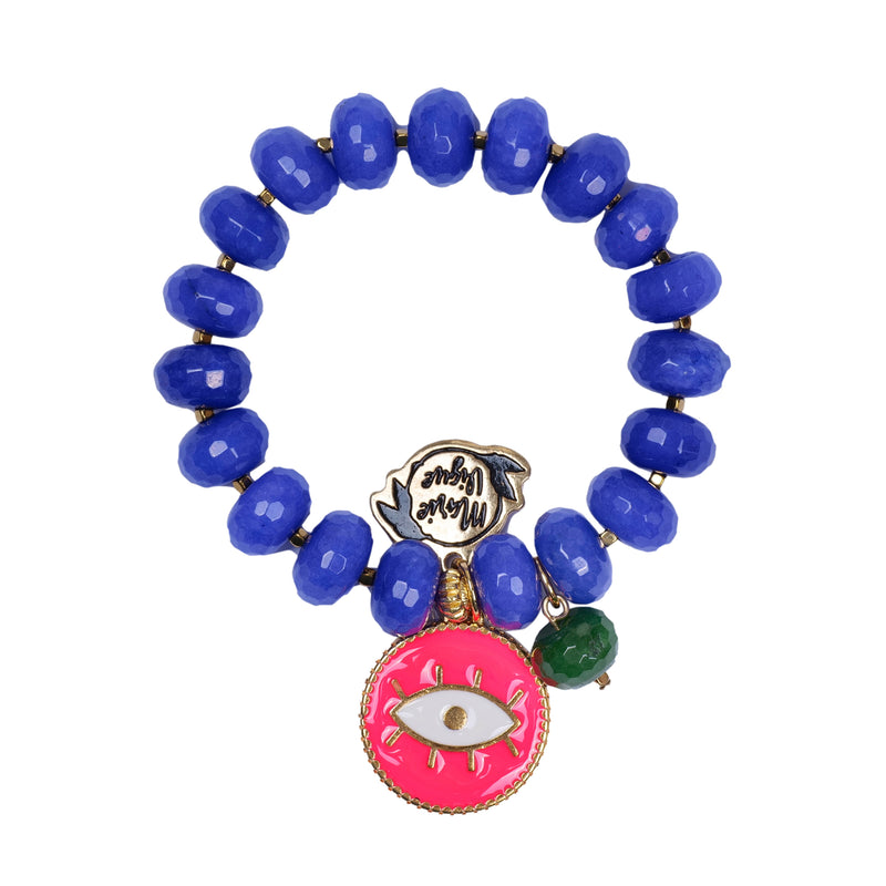 Sun Colour Bracelet Blue/Neon Pink