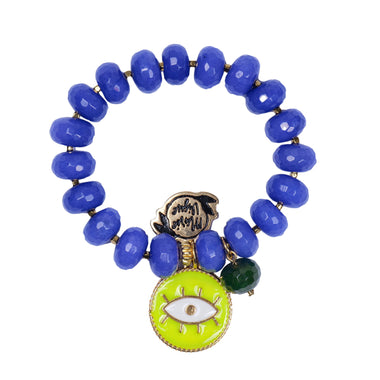 Sun Colour Bracelet Blue/Neon Yellow - Bracelet