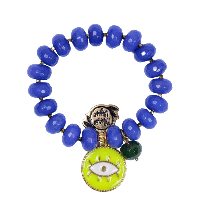 Sun Colour Bracelet Blue/Neon Yellow