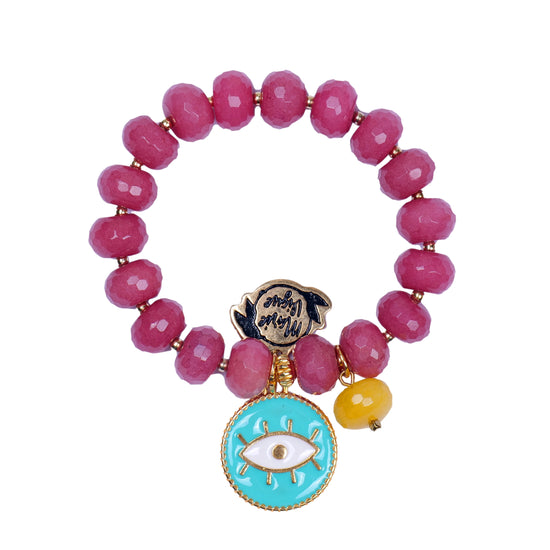 Sun Colour Bracelet Grape/Turquoise