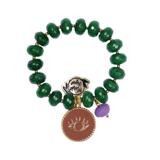Sun Colour Bracelet Green/Beige