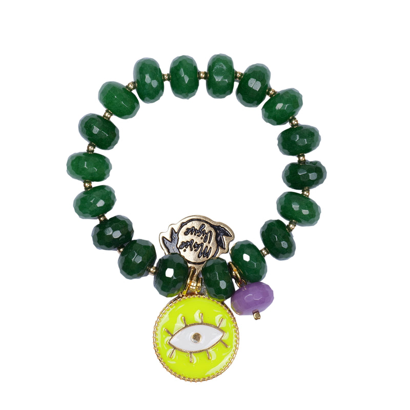Sun Colour Bracelet Green/Neon Yellow