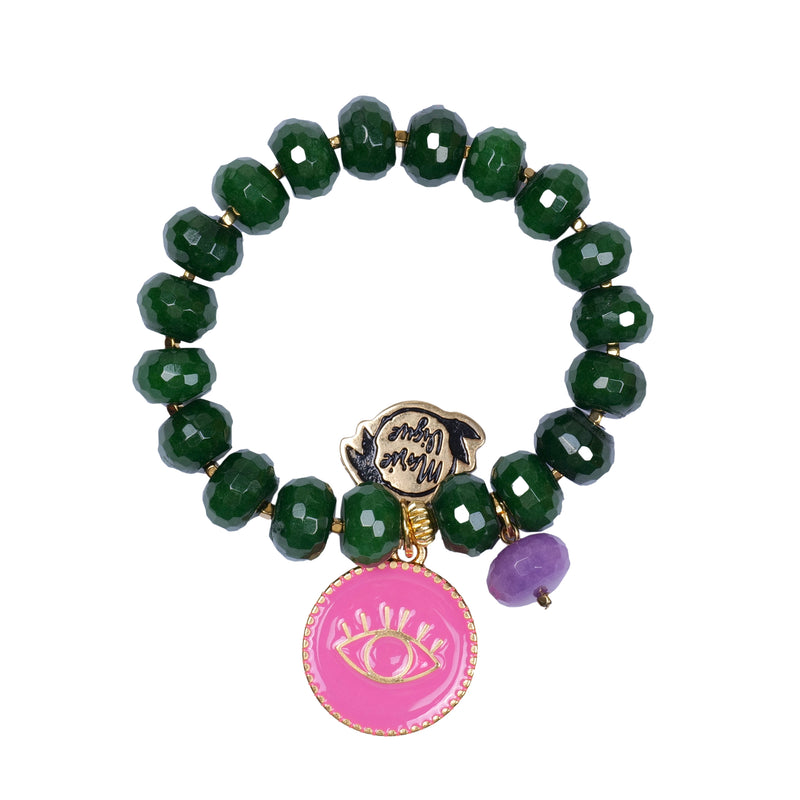 Sun Colour Bracelet Green/Pink