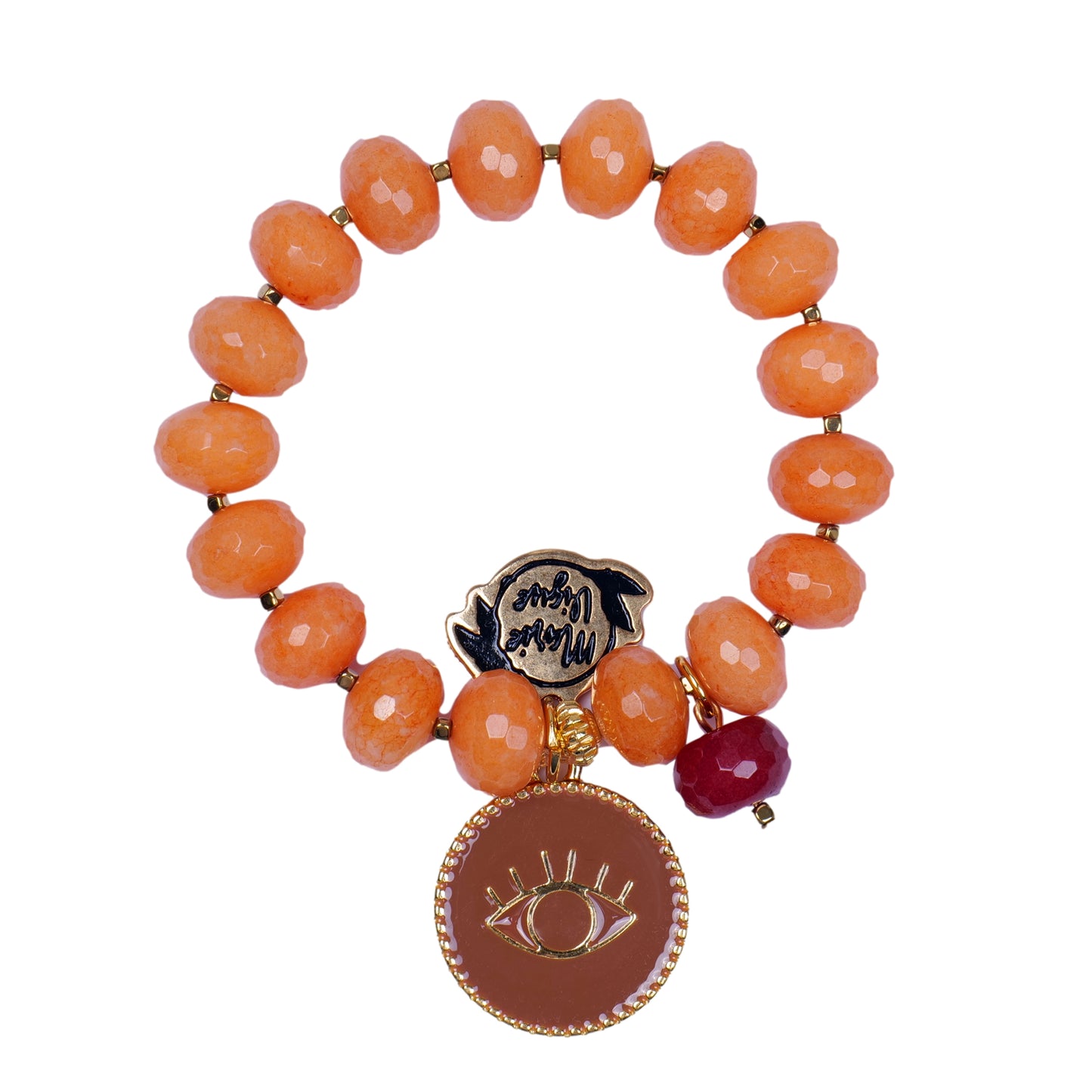 Load image into Gallery viewer, Sun Colour Bracelet Orange/Beige - Bracelet
