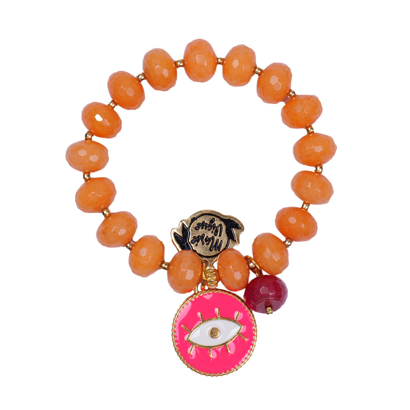Sun Colour Bracelet Orange/Neon Pink