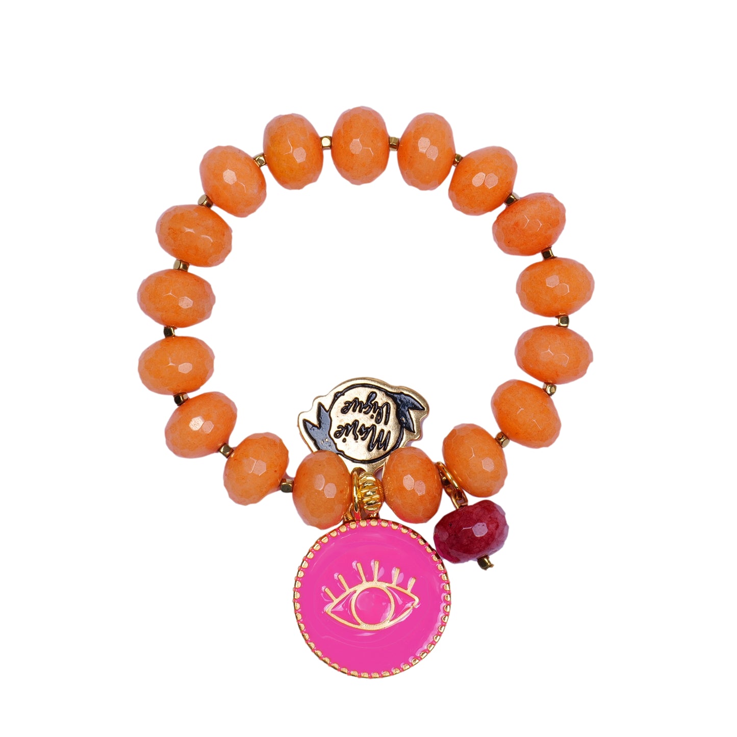 Load image into Gallery viewer, Sun Colour Bracelet Orange/Pink - Bracelet
