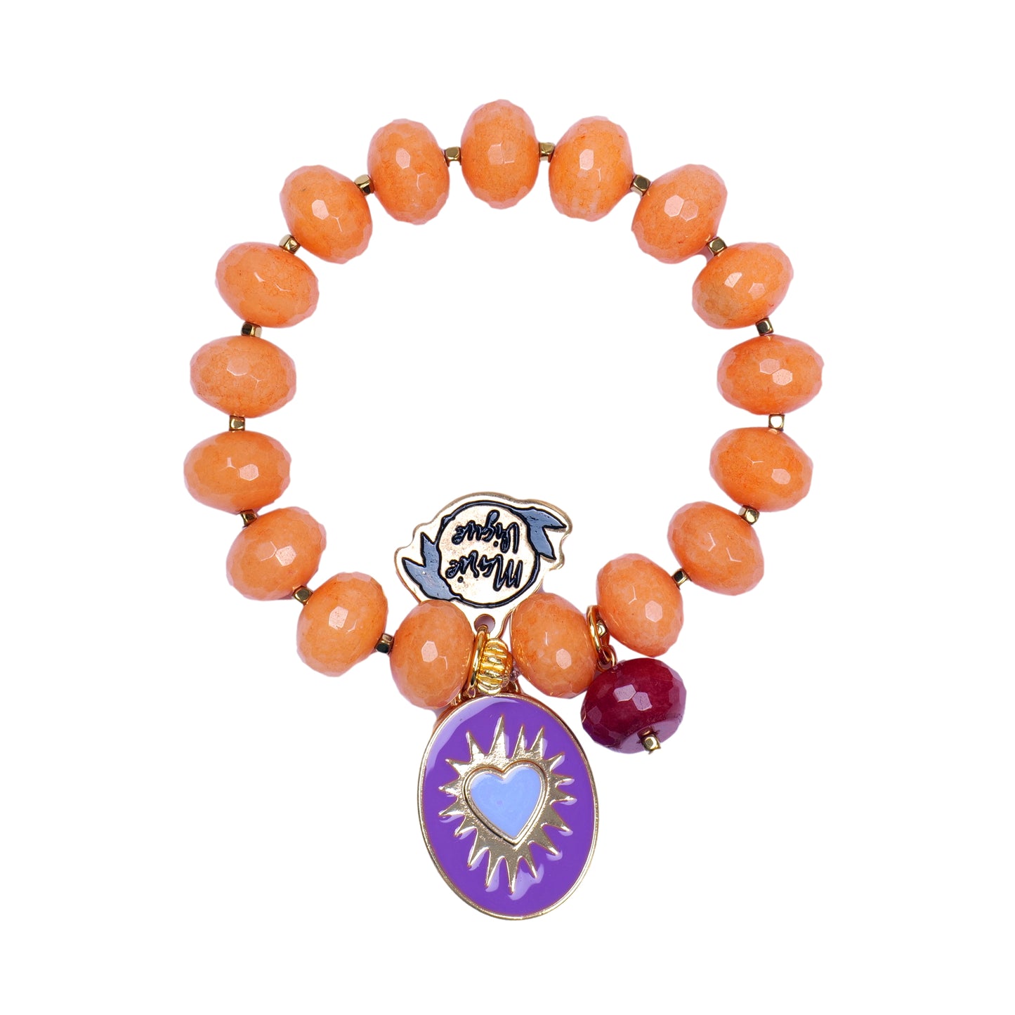 Sun Colour Bracelet Orange/Lilac