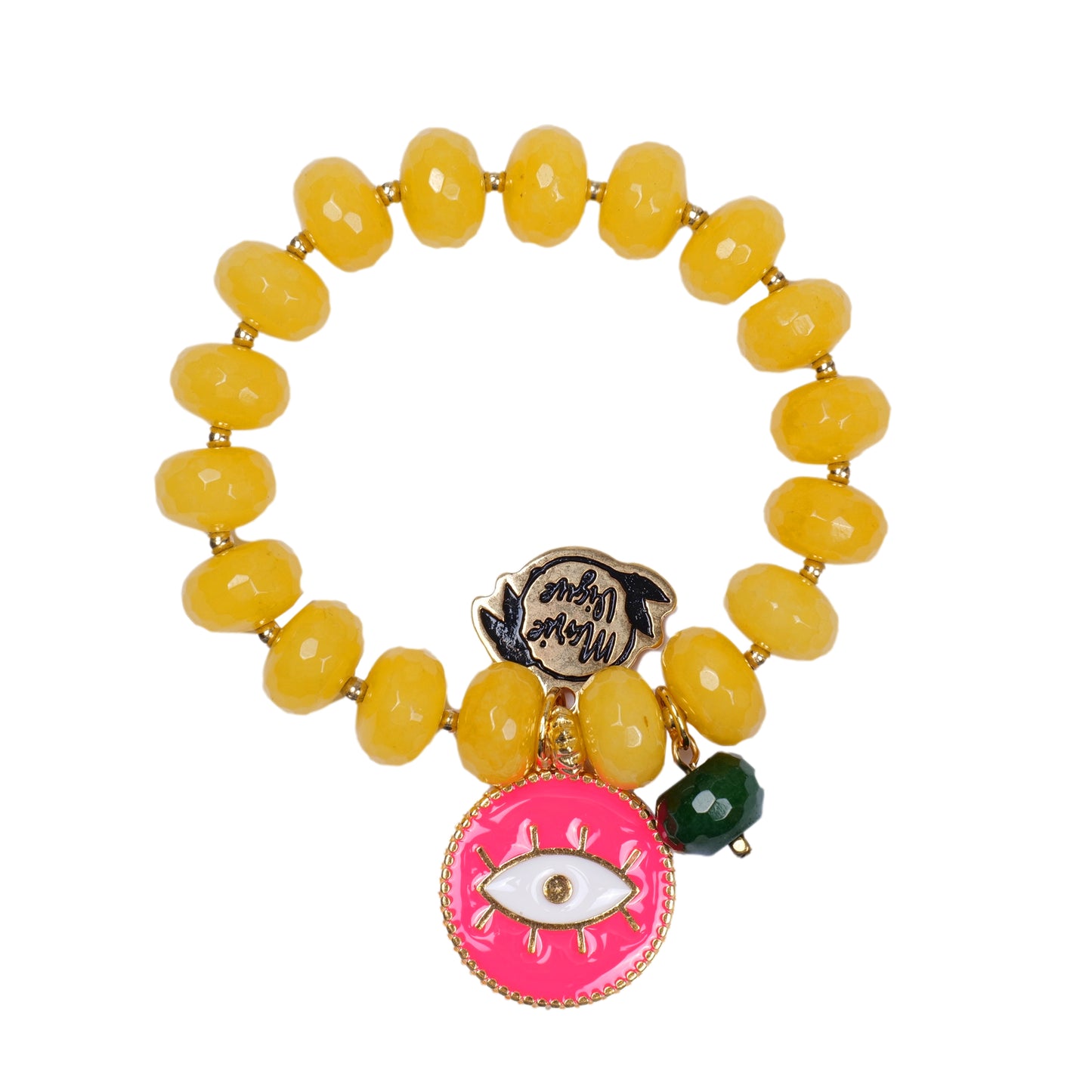 Load image into Gallery viewer, Sun Colour Bracelet Yellow/Neon Pink - Bracelet
