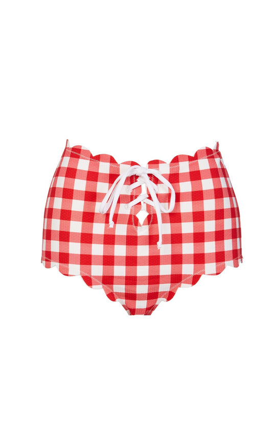 Load image into Gallery viewer, Riviera Bikini Bottom Cherry Gingham - Bikini Bottom
