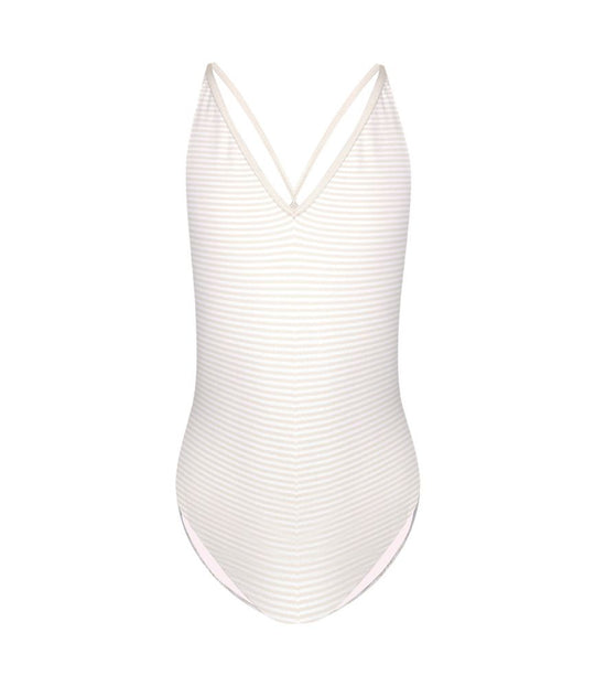 Load image into Gallery viewer, Marysia Kids Bumby Harbour Island Maillot in Seta/Panna - Girls One Piece
