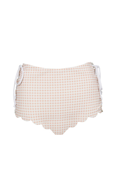 Palm Springs Tie Bikini Bottom Midi Lemonade - Bikini Bottom