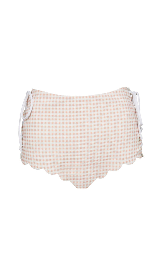 Load image into Gallery viewer, Palm Springs Tie Bikini Bottom Midi Lemonade - Bikini Bottom
