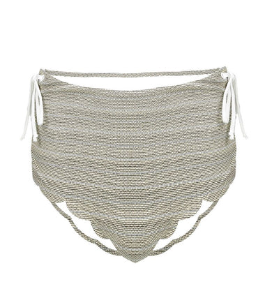 Marysia Palm Springs Tie Bottoms Brick Print - Bikini Bottom