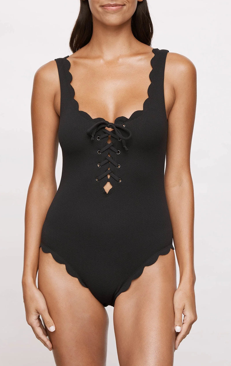Palm Springs Tie Maillot Black/Indigo