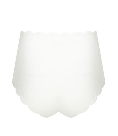 Marysia Riviera Bottom in Coconut/Black Ties - Bikini Bottom