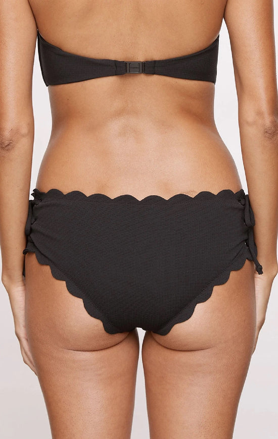 Spring Tie Bikini Bottom Black/Indigo