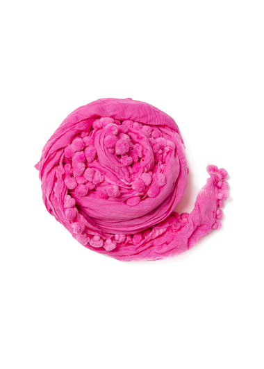 Dupatta Plain Shawl Fuchsia - ONE SIZE - Sarong