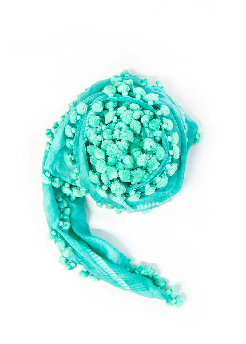 Dupatta Plain Shawl, Lagoon