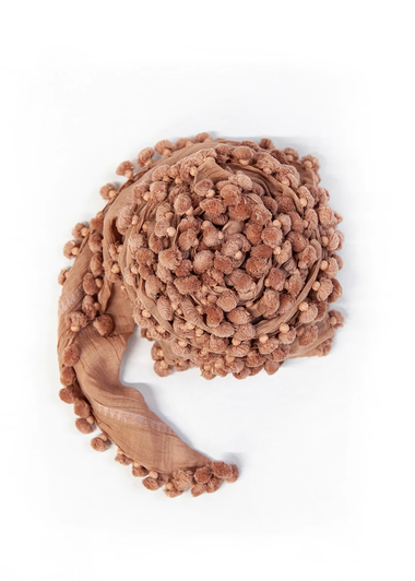 Dupatta Plain Shawl Nut - ONE SIZE - Sarong