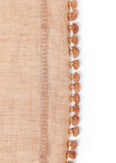 Dupatta Plain Shawl Nut - ONE SIZE - Sarong