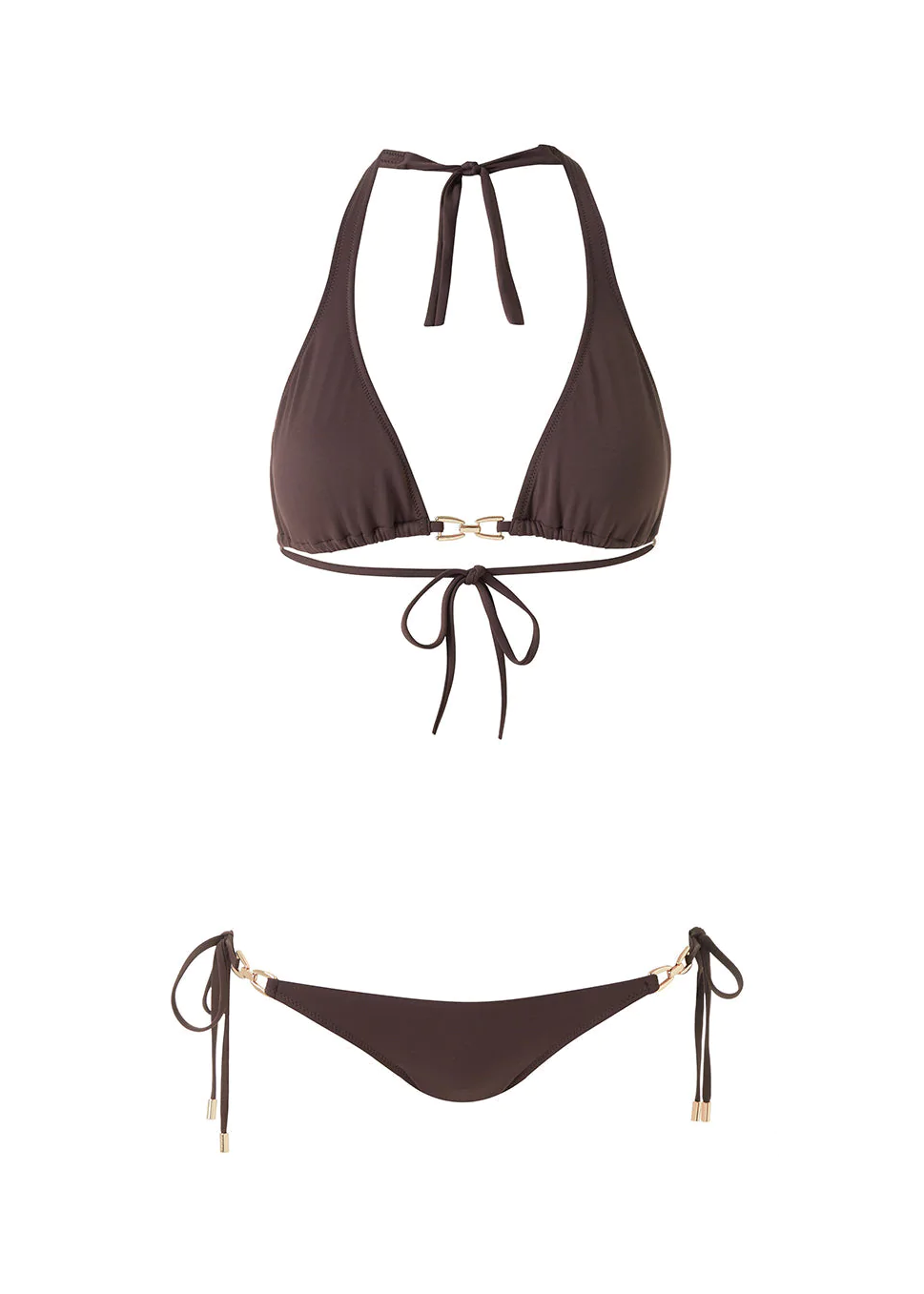 Load image into Gallery viewer, Bikini with Gold Hardware Trim
