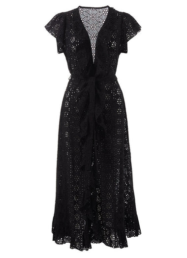 Brianna Long Kaftan Black - Kaftan