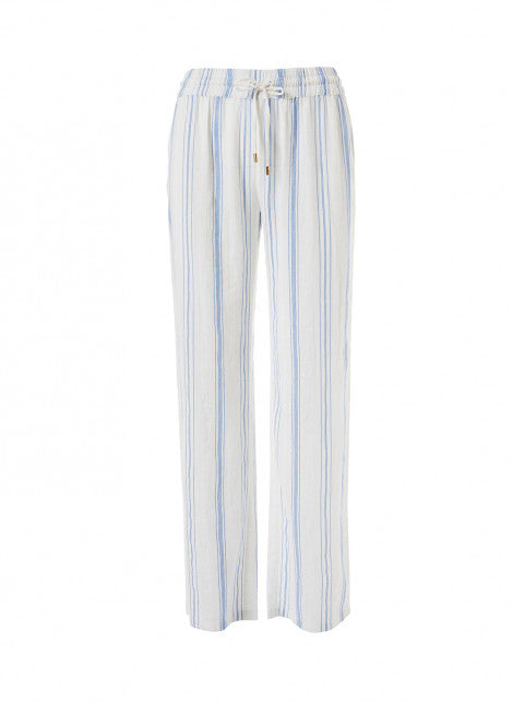 Melissa Odabash Krissy Trousers Blue Stripe