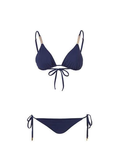 Maldives Navy Bikini Top - Bikini Top