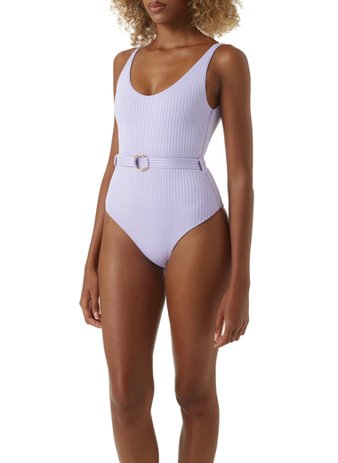 One Piece Scoop Neck Swimsuit