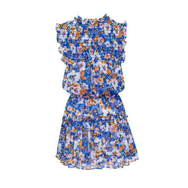 Aila Dress Blue Pansy - Dress