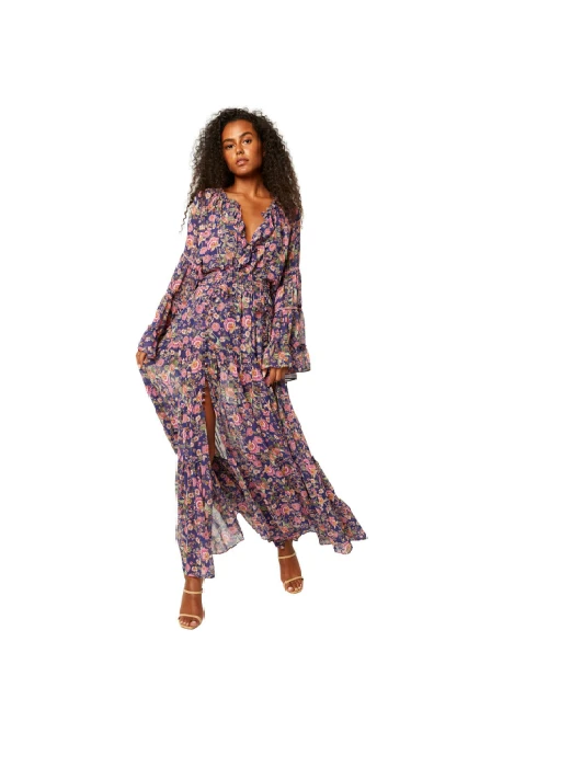 Load image into Gallery viewer, Alberta Top Falaise Floral Navy - Top
