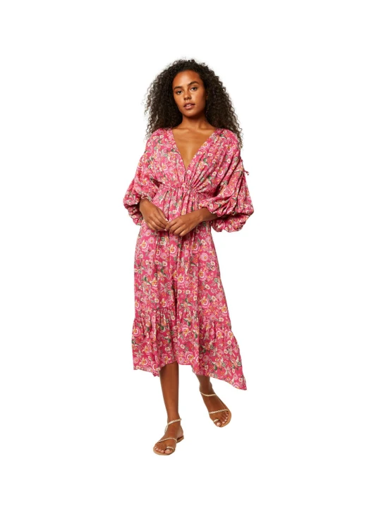 Load image into Gallery viewer, Johanna Dress Falaise Floral Pink - Dress

