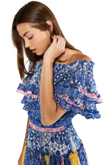 Luella Dress Tile Print Combo - Dress