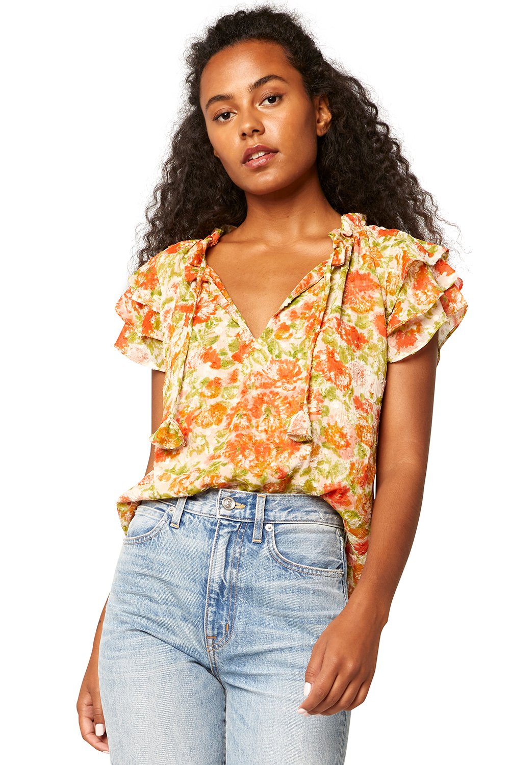 Load image into Gallery viewer, Maria Top Valencia Floral - Top
