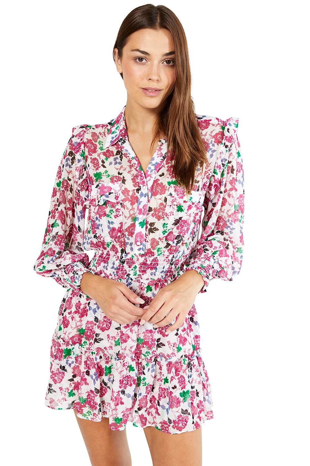 Load image into Gallery viewer, Niamat Dress Peony Floral Ditsy
