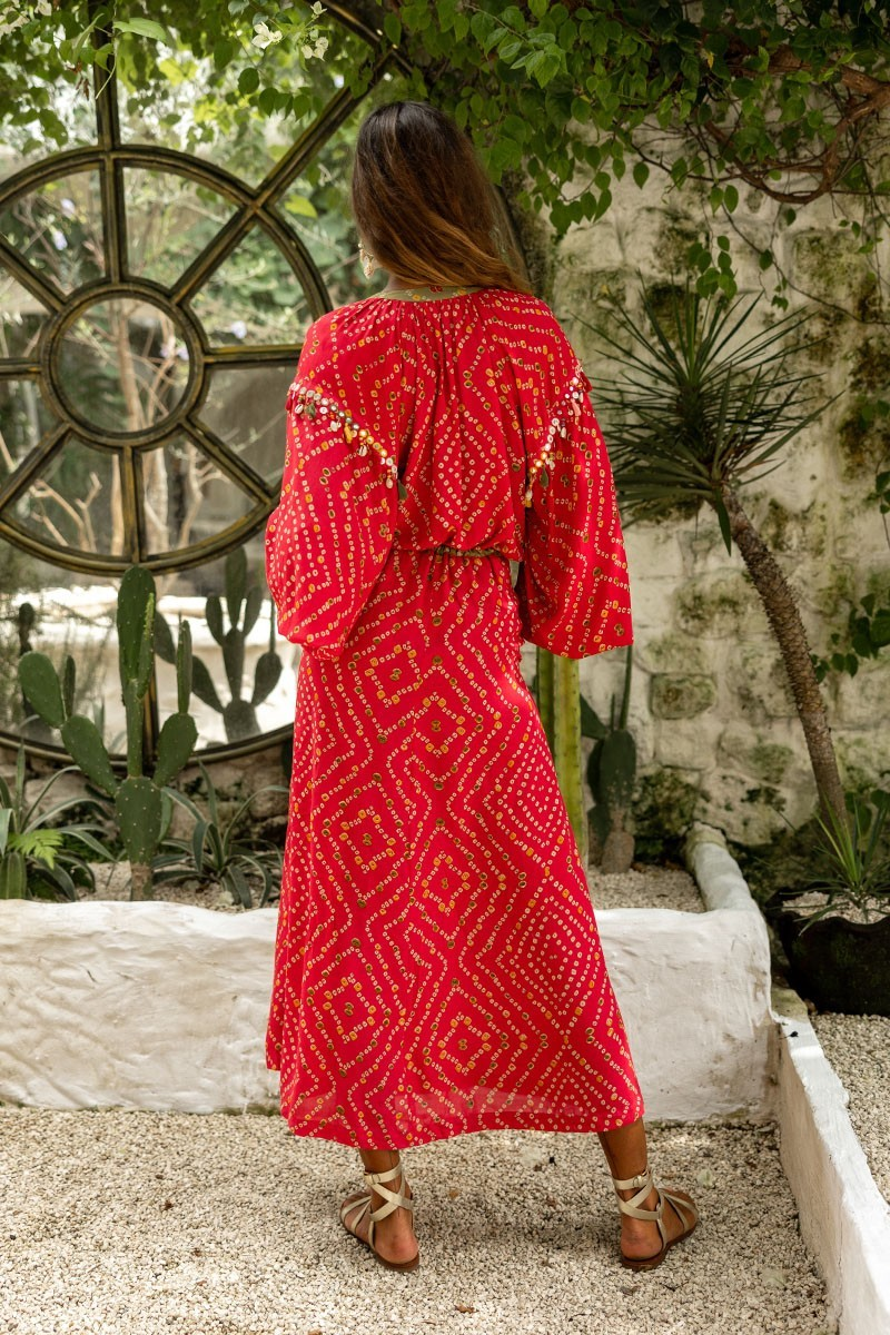 Load image into Gallery viewer, Kaftan with Voluminous Sleeves
