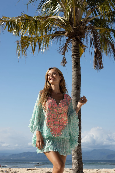Kaftan with Poncho Sleeves