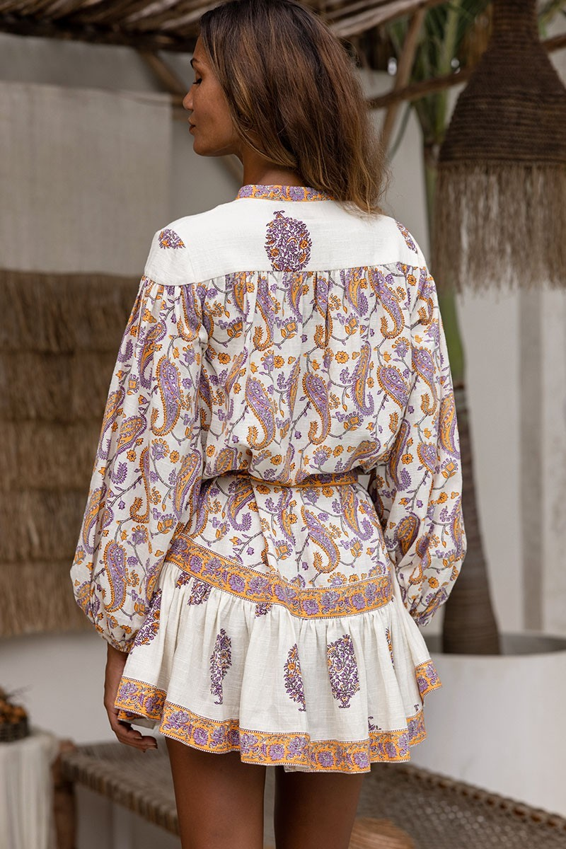 Load image into Gallery viewer, Womens Paisley Mini Dress
