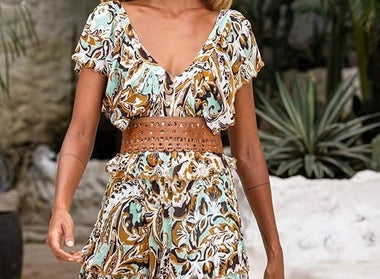 Womens Brown Leather Belt