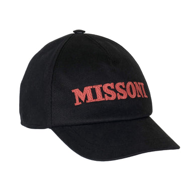 Missoni Kids Cap in Black/Orange