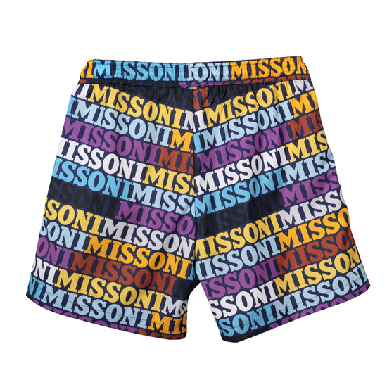 Boys Swim Short Printed Missoni Logo