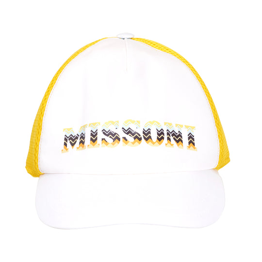 Load image into Gallery viewer, Missoni Boys Baseball Cap In White/Colourful
