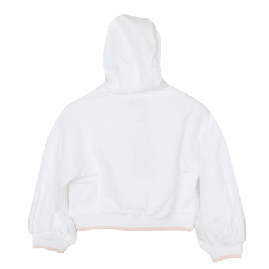 Girls Cropped Sweatshirt in White - Girls Top